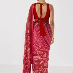 Midha Saree - Red -Abhinaya shop AD 20F22MA105 Red 3