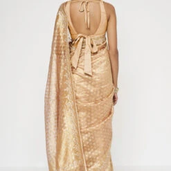 Daivi Benarasi Saree - Gold -Abhinaya shop AD BSR104 Gold 2