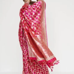 Madhurima Benarasi Saree - Pink -Abhinaya shop AD BSR112A Pink 3
