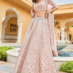 Pranja Lehenga Set-Blush
