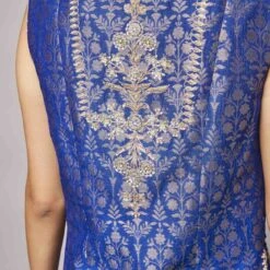 Vaishi Sharara Set-Royal Blue -Abhinaya shop AD F21S36A RoyalBlue 5