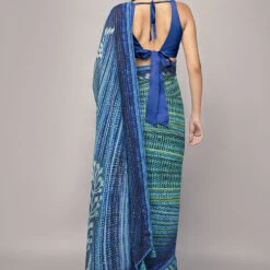 Ramone Saree - Blue -Abhinaya shop AD F22MA102 Blue 3