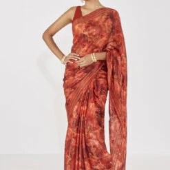 Tanaz Saree - Orange