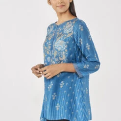 Kasia Top - Blue 8 Kasia Top - Blue -Abhinaya shop AD F22MA212 Blue 4