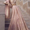 Aniq Lehenga Set - Blush
