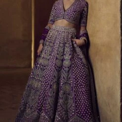 Gahina Lehenga-Purple