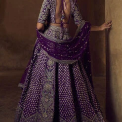 Gahina Lehenga-Purple -Abhinaya shop AD F22R78​ Purple 3