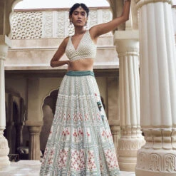 Dua Lehenga - Cream