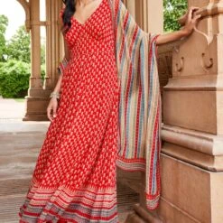 Janya Suit Set - Red