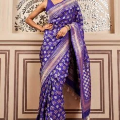 Tvesa Benarasi Saree - Blue