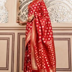 Tvesa Benarasi Saree - Red