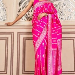 Sravya Benarasi Saree - Pink
