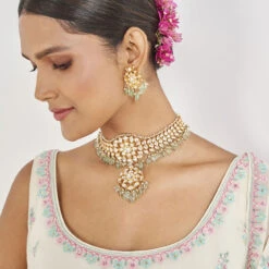 Elakshi Sharara Set - Ivory -Abhinaya shop AD S22A10 Ivory 7