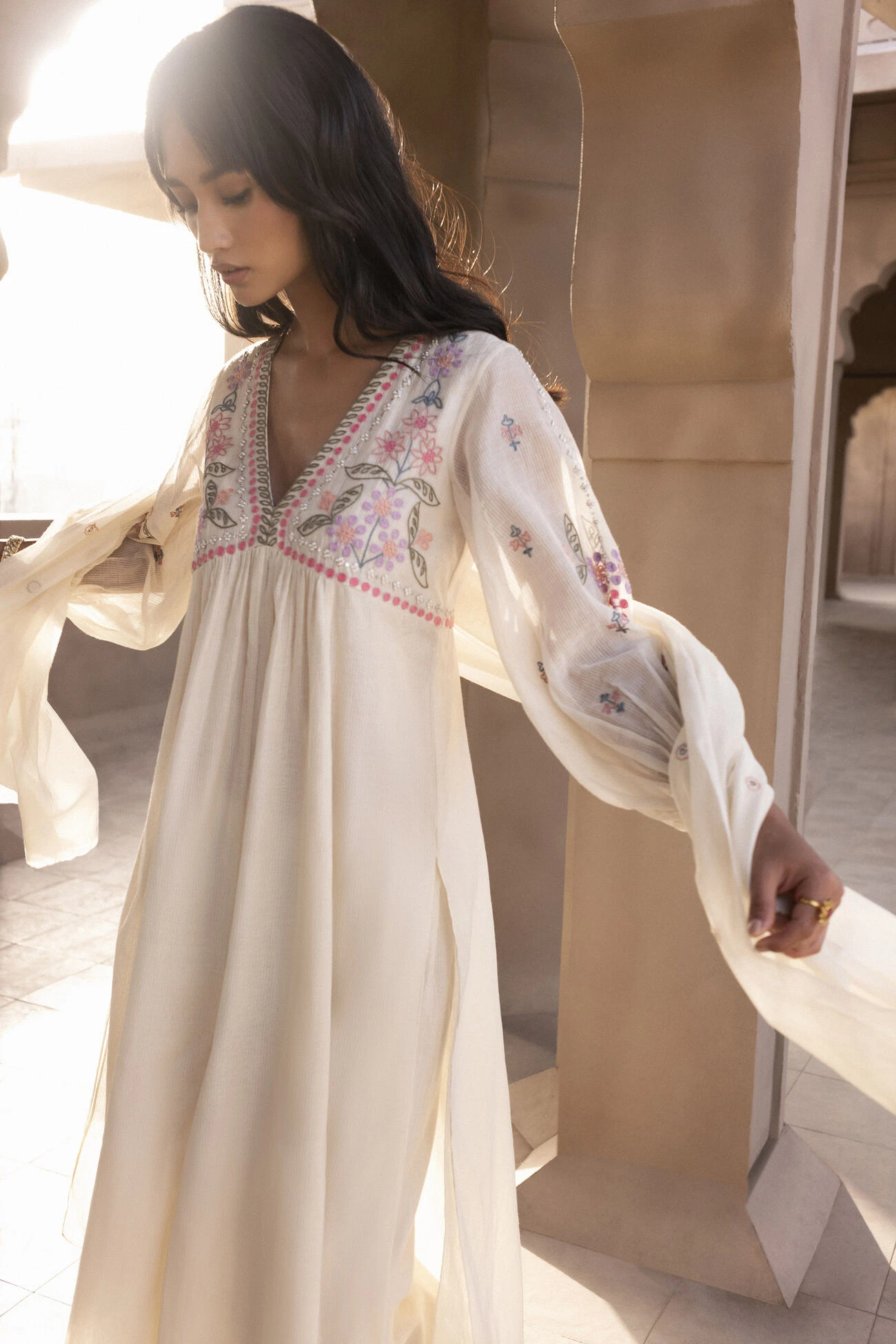 Natavia Kurta Set - Natural 4 Natavia Kurta Set - Natural - Image 4