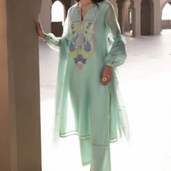 Kashvi Kurta Set - Aqua