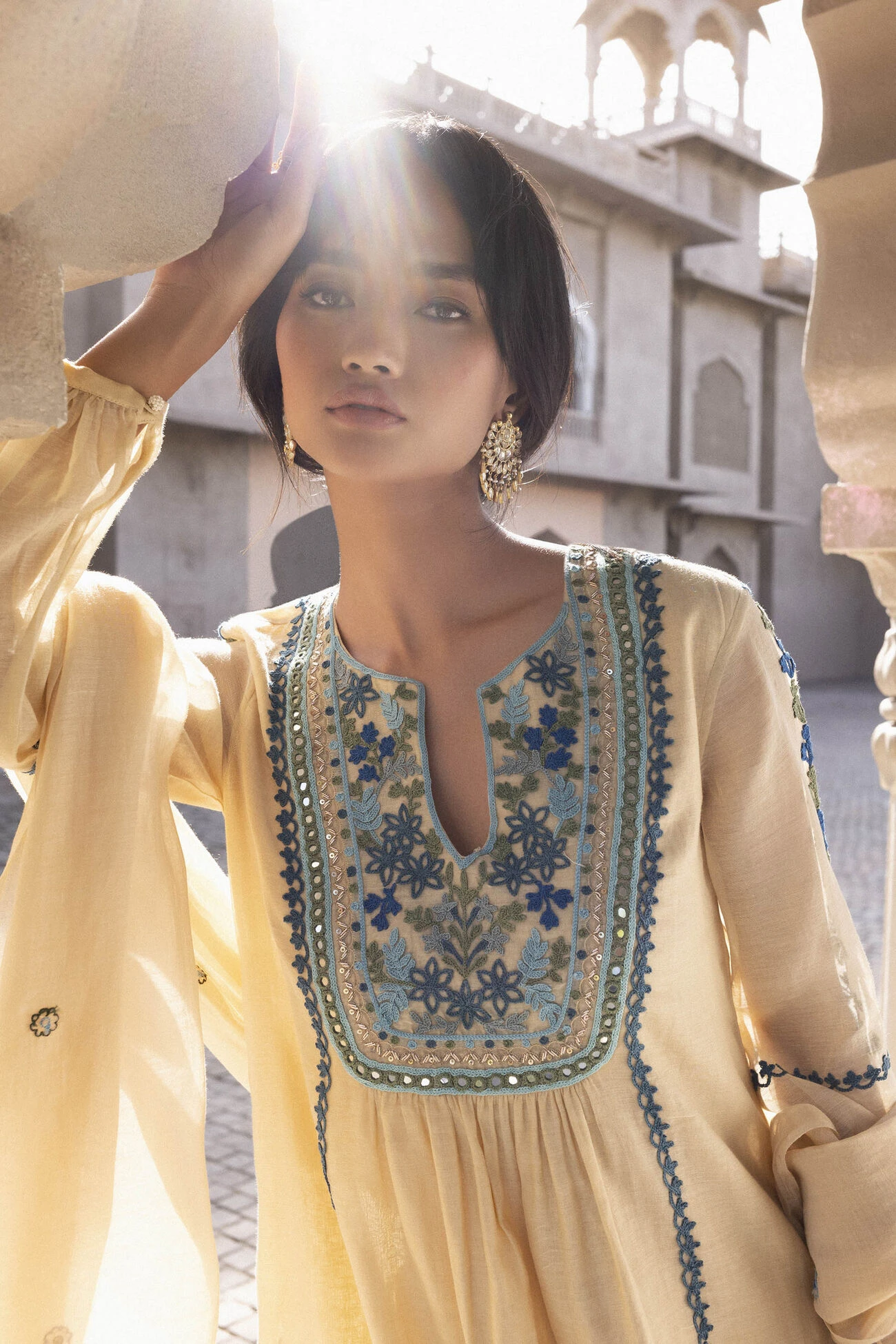 Dimitra Kurta Set - Beige 3 Dimitra Kurta Set - Beige - Image 3