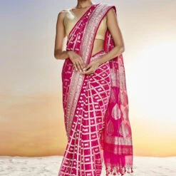 Chitra Benarasi Saree - Pink