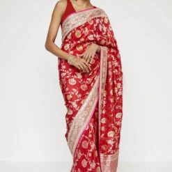 Ganika Benarasi Saree - Red