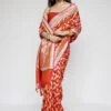 Nazaha Benarasi Saree - Orange