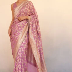 Nitara Benarasi Saree - Lilac