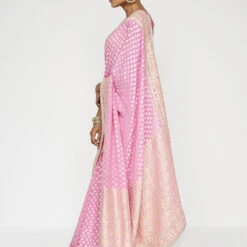 Ekisha Benarasi Saree - Pink -Abhinaya shop BSR21 pink 3