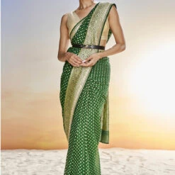 Lekha Benarasi Saree- Green