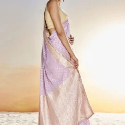 Lekha Benarasi Saree- Lilac -Abhinaya shop BSR64 LILAC 3