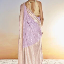 Lekha Benarasi Saree- Lilac -Abhinaya shop BSR64 LILAC 4