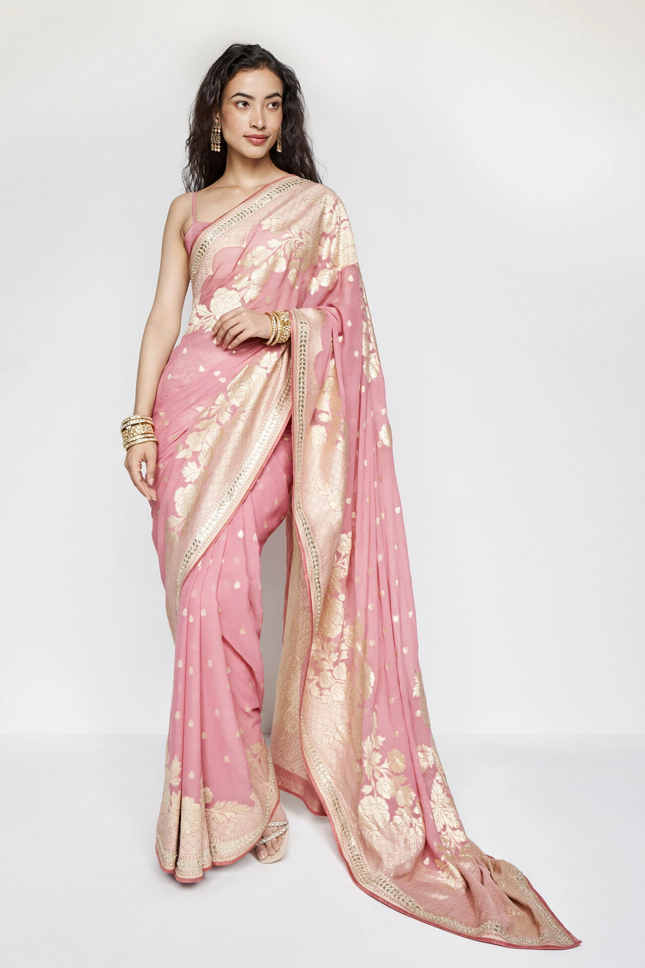 Abhinaya Benarasi Saree - Blush 1 Abhinaya Benarasi Saree - Blush