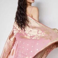 Abhinaya Benarasi Saree - Blush 12 Abhinaya Benarasi Saree - Blush -Abhinaya shop BSR69 Blush 8