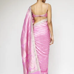 Madhusmita Benarasi Saree - Pink 8 Madhusmita Benarasi Saree - Pink -Abhinaya shop BSR84 Pink 3