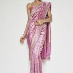 Kiruba Benarasi Saree - Pink