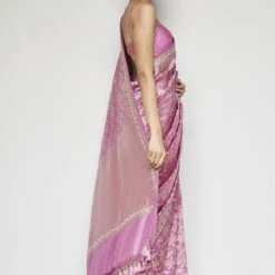 Kiruba Benarasi Saree - Pink -Abhinaya shop BSR87 Pink 3