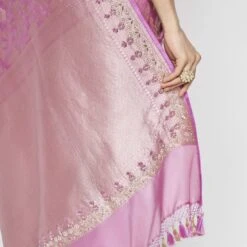 Kiruba Benarasi Saree - Pink -Abhinaya shop BSR87 Pink 6