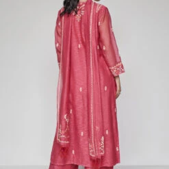 Dhara Suit Set - Raspberry -Abhinaya shop F21GRP8RP Raspberry 3