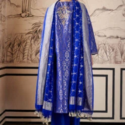 Hemani Kurta Set-Royal Blue -Abhinaya shop F21S34A​ blue 3