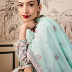 Rooma Suit Set-Sage -Abhinaya shop F21SJ23​ Sage 5