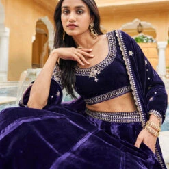Fauzia Lehenga -Purple -Abhinaya shop F22R121 Purple 5