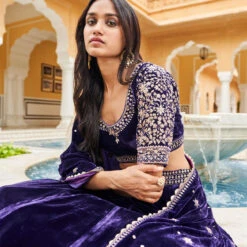 Fauzia Lehenga -Purple -Abhinaya shop F22R121 Purple 7
