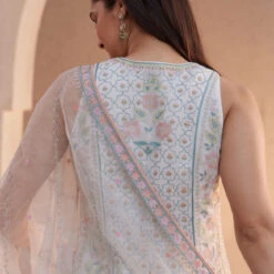 Farhin Suit Set - Ivory -Abhinaya shop F22R153 Ivory 5