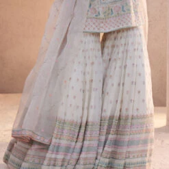 Farhin Suit Set - Ivory -Abhinaya shop F22R153 Ivory 6