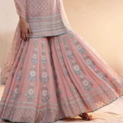 Ashreen Suit Set - Blush -Abhinaya shop F22R154 Blush 6