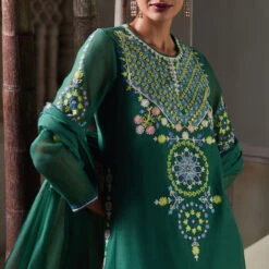 Faramir Suit Set - Green 5 Faramir Suit Set - Green -Abhinaya shop F22R45 GREEN 3