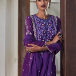 Izna Suit Set - Purple 5 Izna Suit Set - Purple -Abhinaya shop F22R50 PURPLE 3
