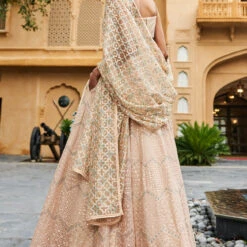 Aadhya Lehenga-Beige 7 Aadhya Lehenga-Beige -Abhinaya shop F22R88 Beige 2