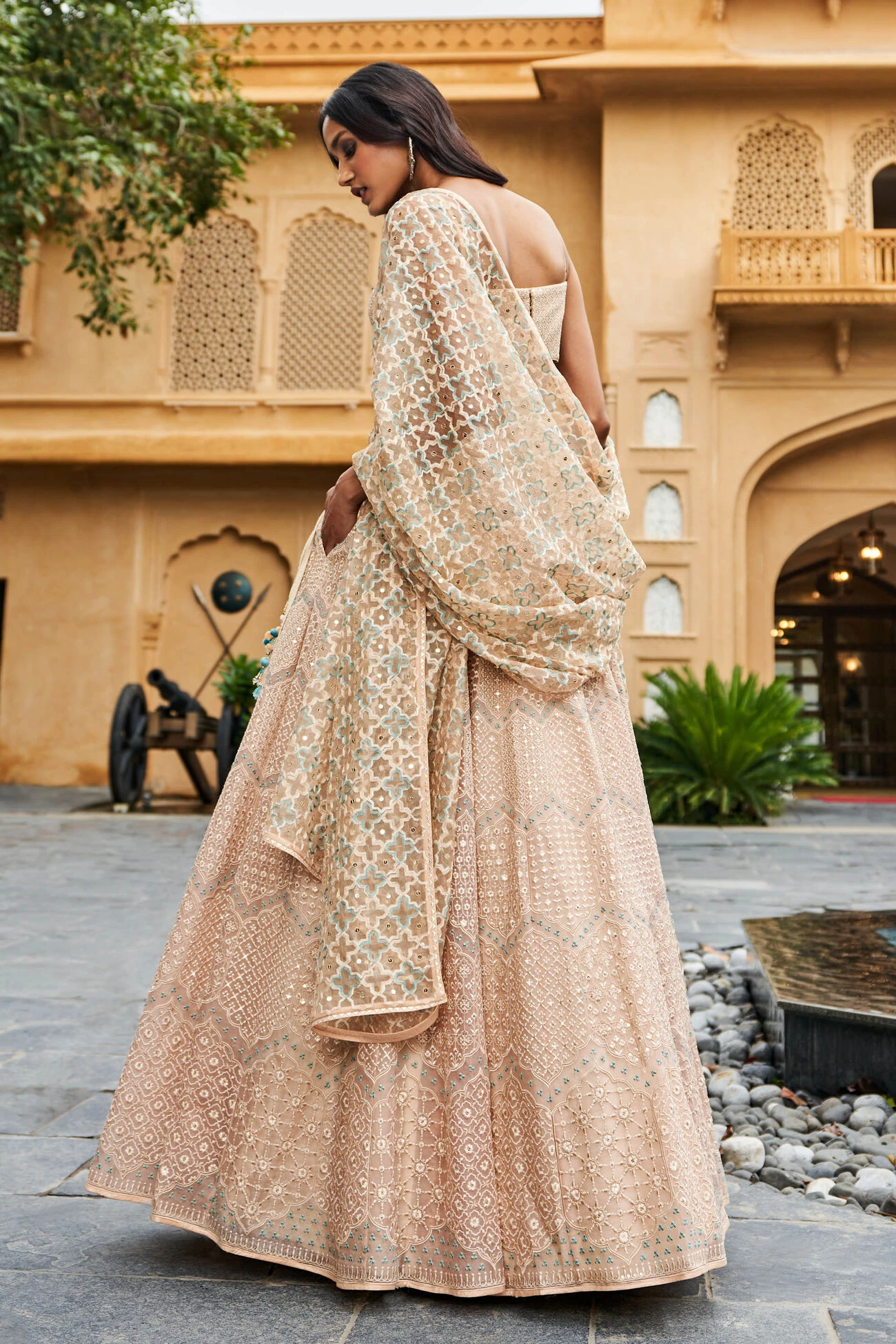 Aadhya Lehenga-Beige 4 Aadhya Lehenga-Beige - Image 4