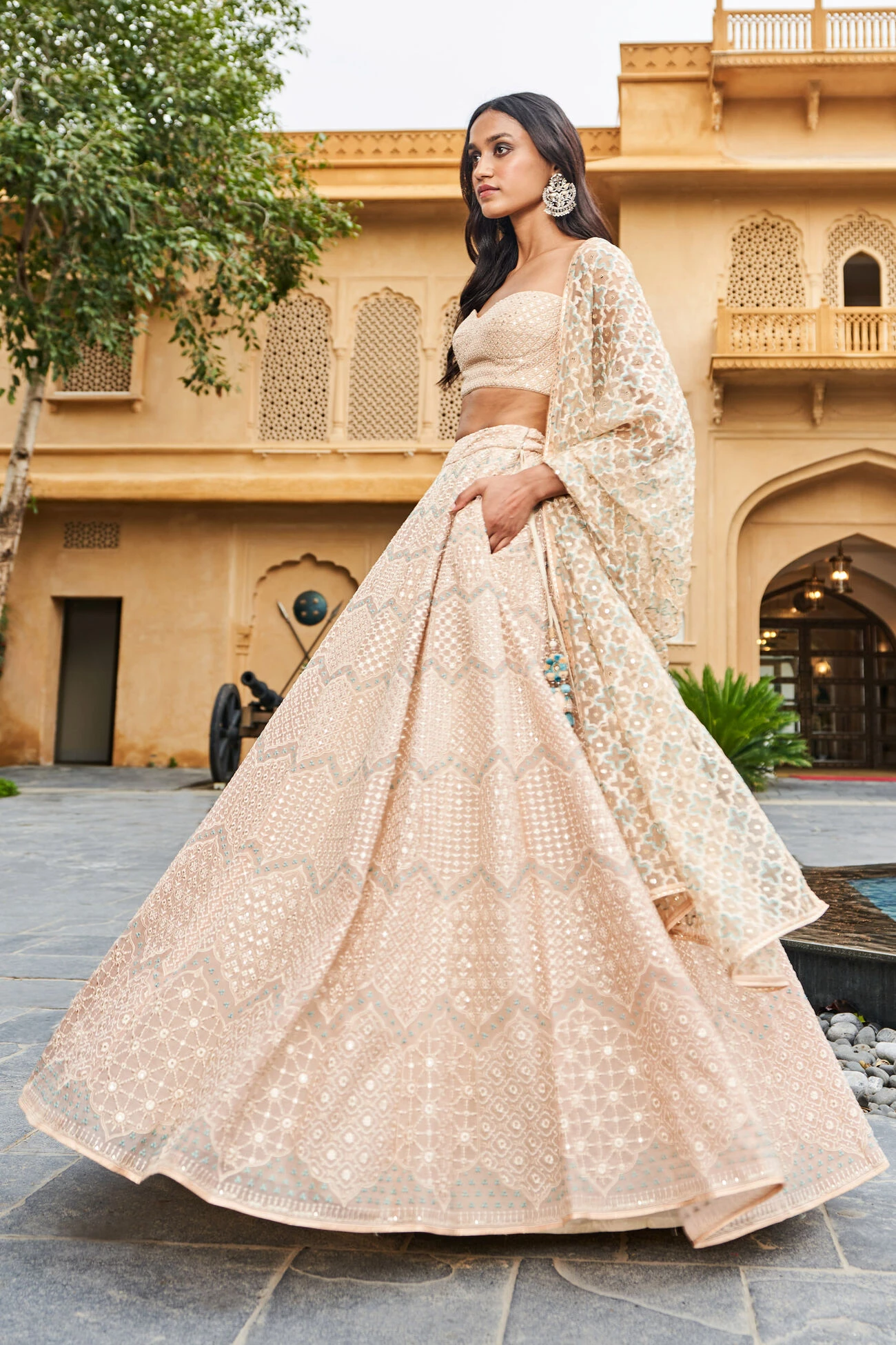 Aadhya Lehenga-Beige 2 Aadhya Lehenga-Beige - Image 2