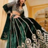 Shumaila Lehenga - Green