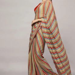 Alana Saree - Red -Abhinaya shop F22RN183 Red 5