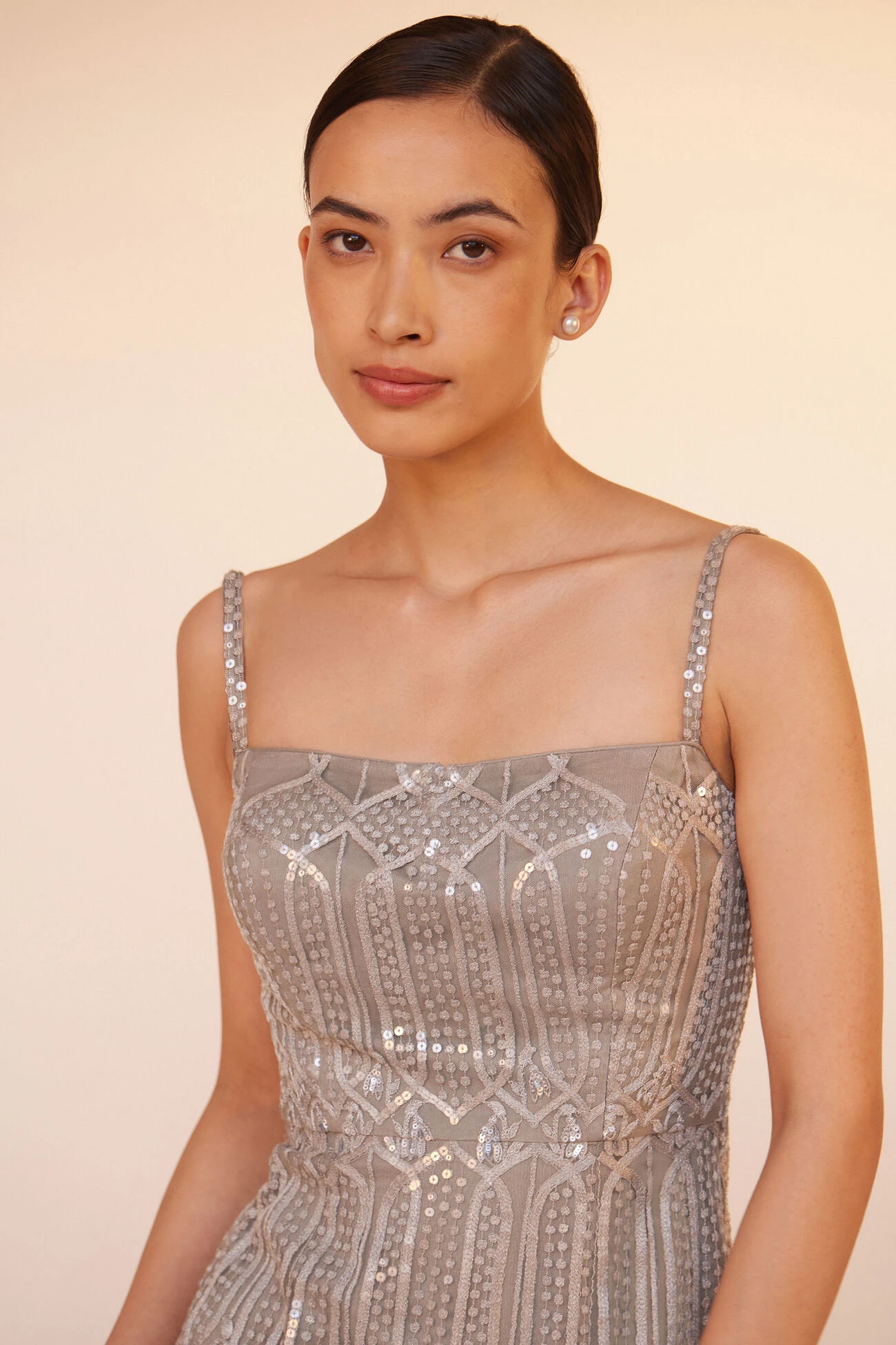 Amena Gown - Grey 4 Amena Gown - Grey - Image 4